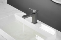 Смеситель для раковины BELZ B672 B10672-3 оружейная сталь Смеситель для раковины BELZ B672 B10672-3 оружейная сталь