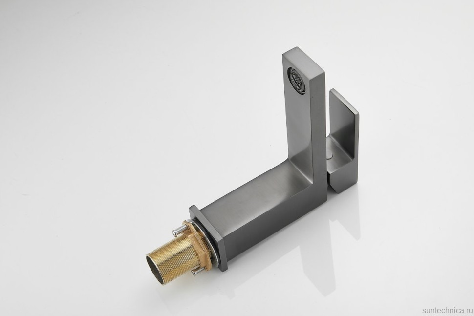 Смеситель для раковины BELZ B672 B10672-3 оружейная сталь