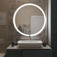 Зеркало круглое Mixline Оливия 80 с подсветкой