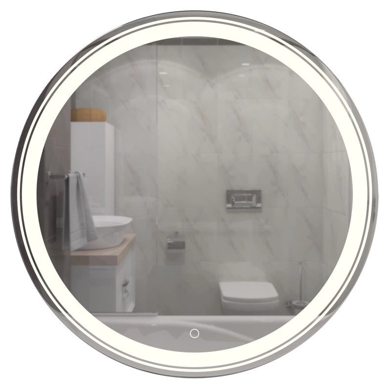 Зеркало круглое Mixline Оливия 80 с подсветкой