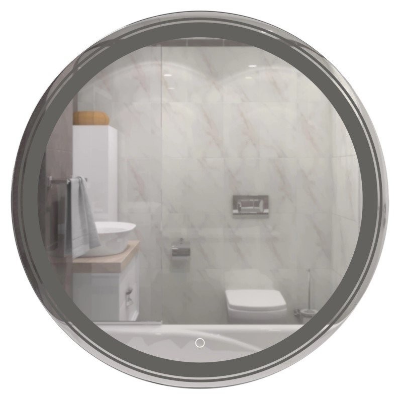 Зеркало круглое Mixline Оливия 80 с подсветкой