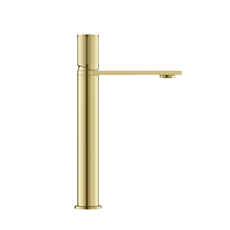 Смеситель для раковины высокий Sancos Nexus, брашированное золото, PVD покрытие, SC9012BG