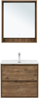 Тумба под раковину без столешницы Aquanet Милан 70 подвесная, дуб рустикальный