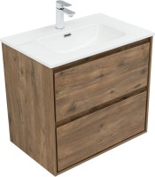 Тумба под раковину без столешницы Aquanet Милан 70 подвесная, дуб рустикальный