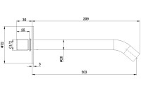 Излив Allen Brau Priority 5.31B18-GB брашированное золото