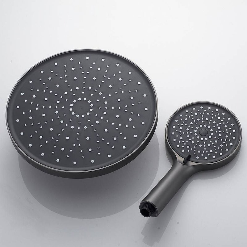 Душевая система встраиваемая Shevanik S4335T, оружейная сталь