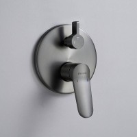 Душевая система встраиваемая Shevanik S4335T, оружейная сталь