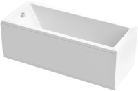 Акриловая ванна Cezares Plane Solo 170x80 см, пристенная, белая, с каркасом