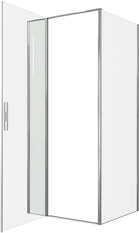 Душевой уголок Allen Brau Priority 90x80, профиль хром, стекло прозрачное