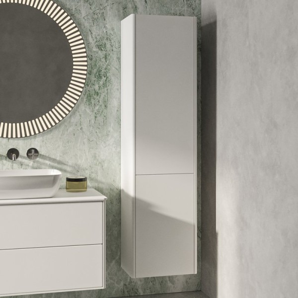 Шкаф-пенал для ванной Belux Джаз белый глянцевый