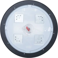 Зеркало круглое Aquanet Тренд D 60 с подсветкой, черное