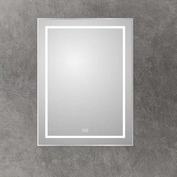 Зеркало BelBagno Kraft 80x60, с подсветкой, с подогревом, сатин