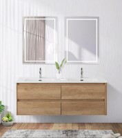 Зеркало BelBagno Kraft 80x60, с подсветкой, с подогревом, сатин