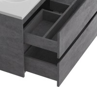 Тумба с раковиной BelBagno Kraft 39 80 cemento grigio, раковина BB-8099-3-80