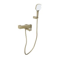 Смеситель для ванны с душем Gappo G17-3 G3217-3 золотой сатин Смеситель для ванны с душем Gappo G17-3 G3217-3 золотой сатин
