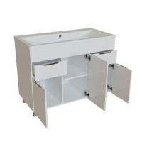 Тумба д/ванной "ЭТЬЕН-100" под раковину Нелли -100 (MIXLINE) (ПВХ)