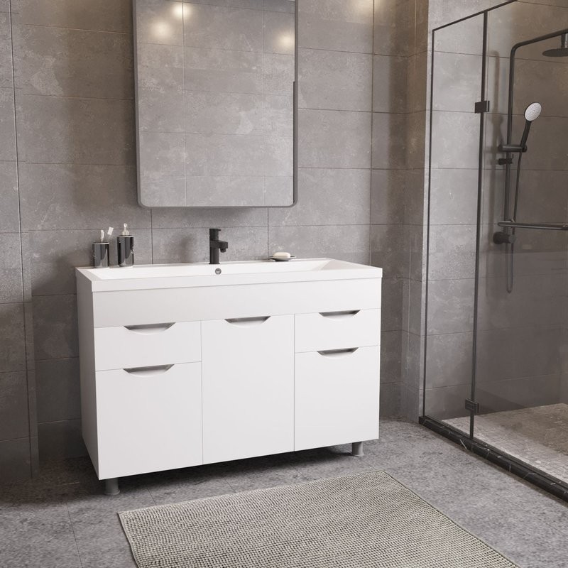 Тумба д/ванной "ЭТЬЕН-100" под раковину Нелли -100 (MIXLINE) (ПВХ)