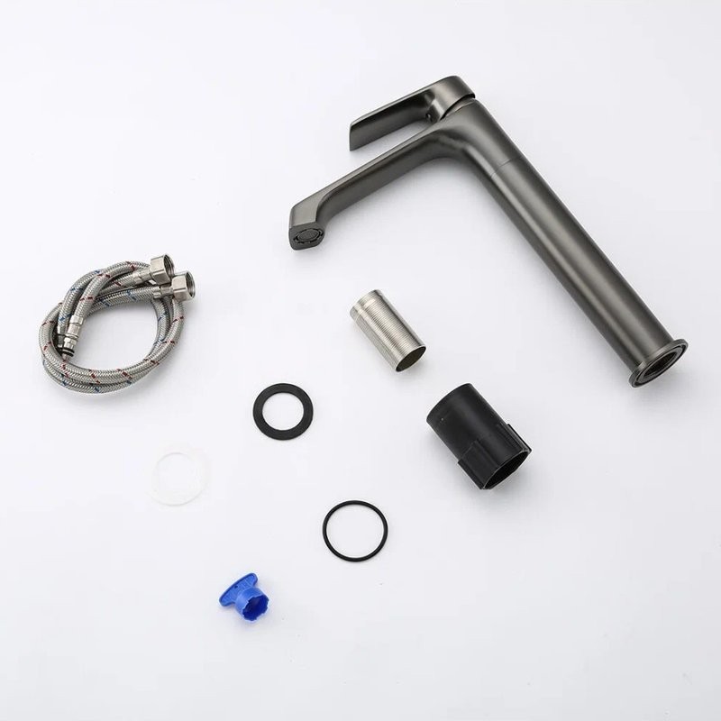 Смеситель для раковины Frap H71-9 F1071-29 оружейная сталь