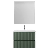 Мебель для ванной комнаты BelBagno Uno-mini 100 подвесная, 2 ящика, матовая еловая