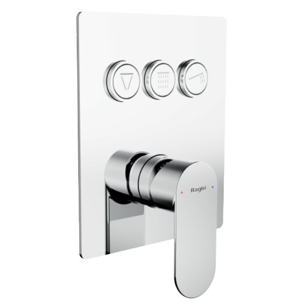 Встраиваемый смеситель для душа и ванны Raglo R50.273 С ВНУТРЕННЕЙ ЧАСТЬЮ, хром