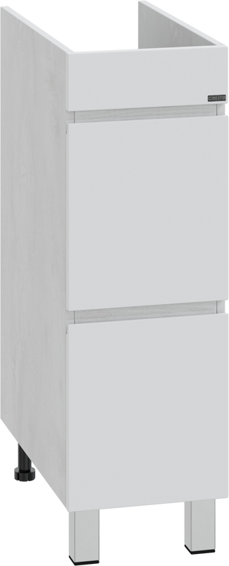 Тумба с раковиной СаНта Марс 29 R под стиральную машину, напольная, 2 ящика, светлая