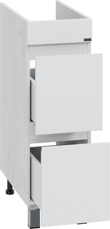 Тумба с раковиной СаНта Марс 29 R под стиральную машину, напольная, 2 ящика, светлая