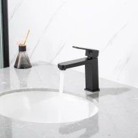 Смеситель для раковины Frap H89 F1089-6 черный Смеситель для раковины Frap H89 F1089-6 черный