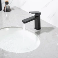 Смеситель для раковины Frap H89 F1089-6 черный Смеситель для раковины Frap H89 F1089-6 черный