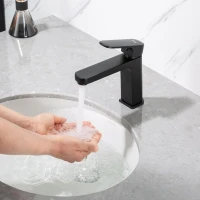 Смеситель для раковины Frap H89 F1089-6 черный Смеситель для раковины Frap H89 F1089-6 черный