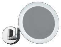 Косметическое зеркало Colombo Design Complementi с подсветкой, телескопическое, поворотное, хром