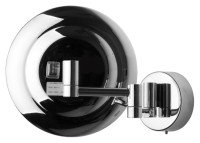 Косметическое зеркало Colombo Design Complementi с подсветкой, телескопическое, поворотное, хром