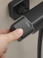 Душевая стойка Haiba HB24537-7 с термостатом, черная