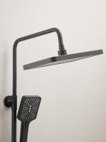 Душевая стойка Haiba HB24537-7 с термостатом, черная