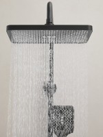 Душевая стойка Haiba HB24537-7 с термостатом, черная