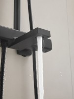 Душевая стойка Haiba HB24537-7 с термостатом, черная