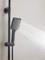 Душевая стойка Haiba HB24537-7 с термостатом, черная