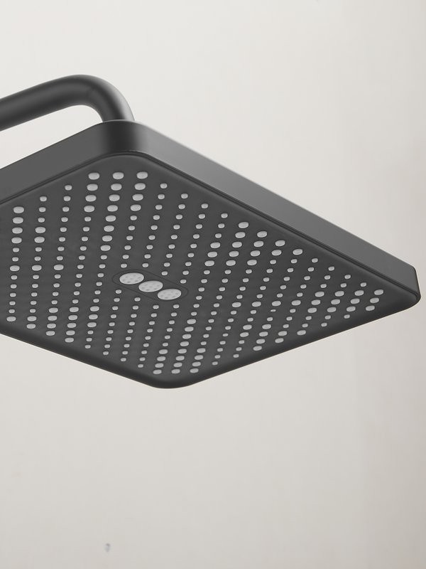 Душевая стойка Haiba HB24537-7 с термостатом, черная