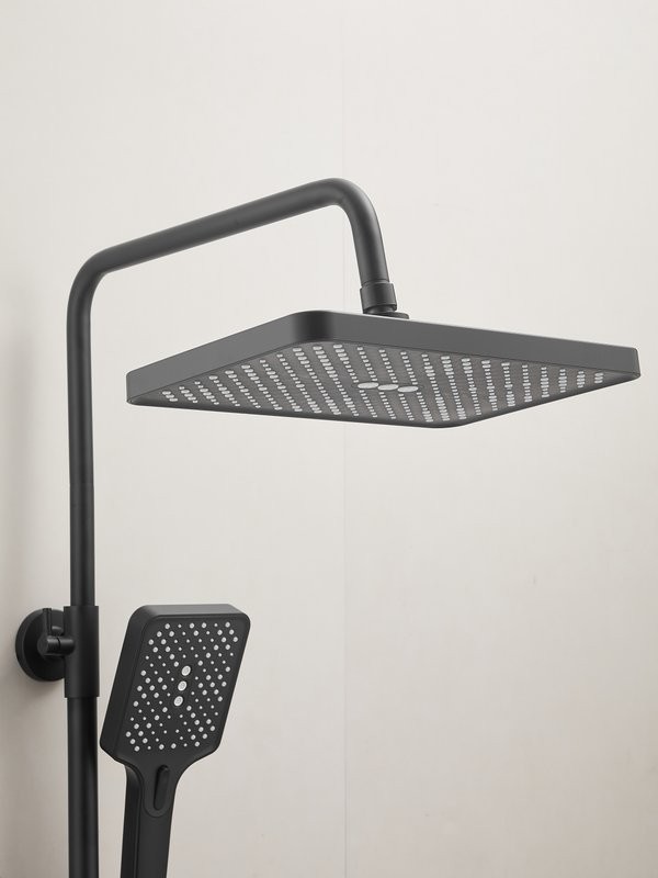 Душевая стойка Haiba HB24537-7 с термостатом, черная