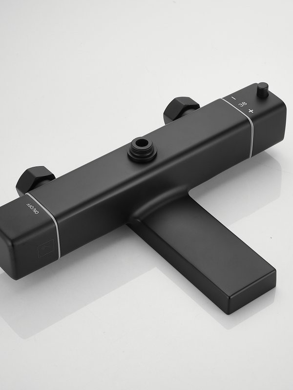 Душевая стойка Haiba HB24537-7 с термостатом, черная