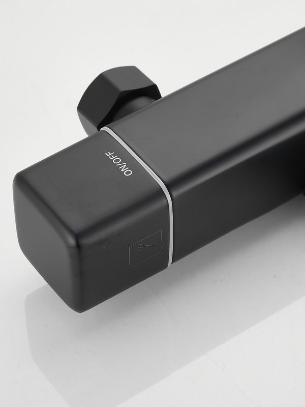 Душевая стойка Haiba HB24537-7 с термостатом, черная