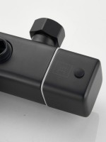 Душевая стойка Haiba HB24537-7 с термостатом, черная