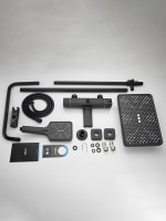 Душевая стойка Haiba HB24537-7 с термостатом, черная