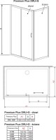 Душевой уголок Radaway Premium Plus DWJ+S 150x75 прозрачное стекло