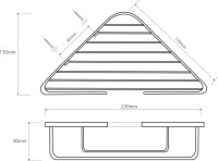 Полка Bemeta Cytro 104308172 угловая
