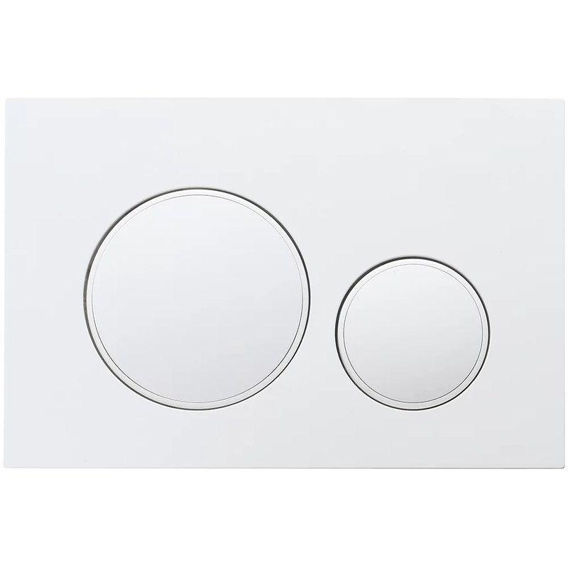 Кнопка смыва для унитаза Veconi Flush V10 FLV10-W пластик, цвет белый глянец