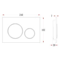 Кнопка смыва для унитаза Veconi Flush V10 FLV10-W пластик, цвет белый глянец Кнопка смыва для унитаза Veconi Flush V10 FLV10-W пластик, цвет белый глянец