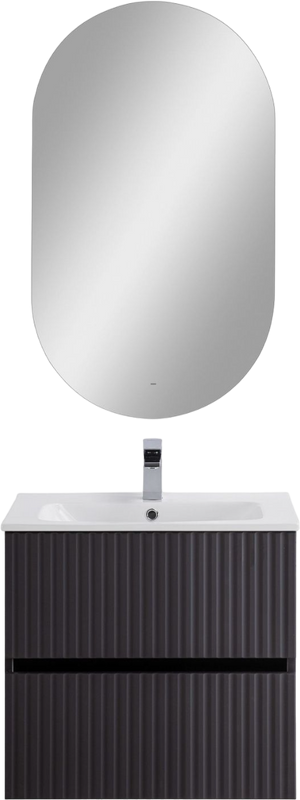 Мебель для ванной комнаты Art&Max Torino 60 подвесная, графит