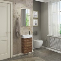 Зеркало Comforty Асти 40, дуб темно-коричневый