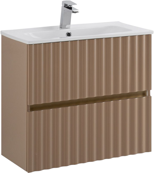 Тумба под раковину Art&Max Elegant 60 подвесная, капучино матовая