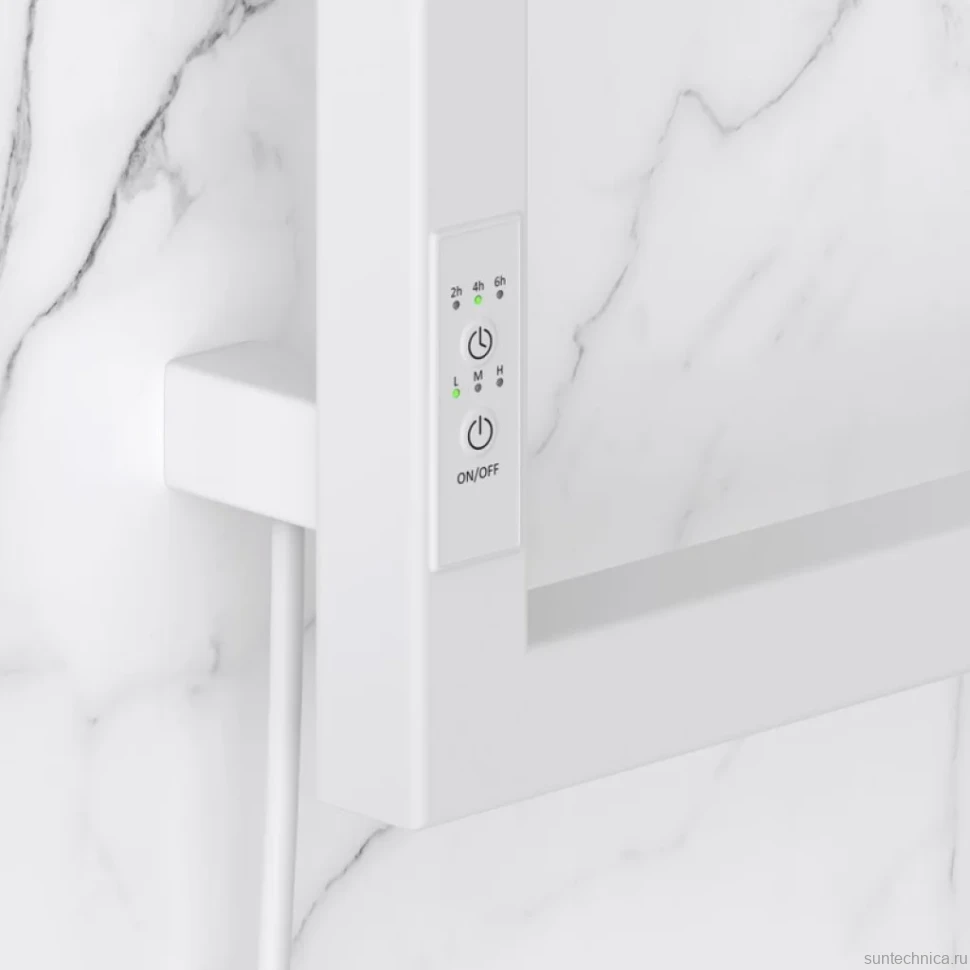 Полотенцесушитель электрический Сунержа Этюд E 30-0844-1030 105x35 см, подключение слева, матовый белый